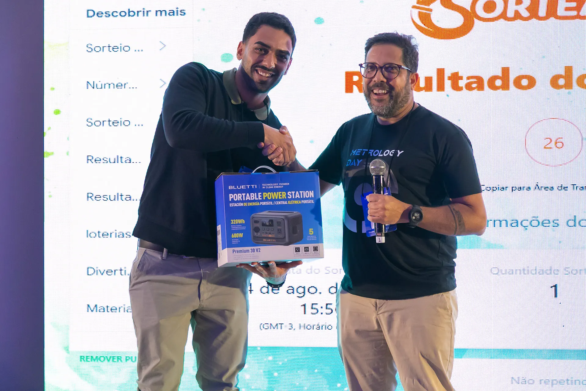 Vencedor do sorteio Bluetti
